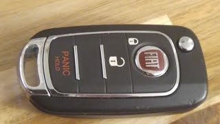 Fiat 500X 500L Remote Key Fob Battery Replacement  DIY [upl. by Adan260]