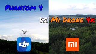 DJI Phantom 4 vs Xiaomi Mi Drone 4K  4K [upl. by Nerahs]