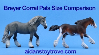 Breyer Corral Pals Collecta Horse Size vs Classic Paddock Pal amp Stablemate [upl. by Anamor]