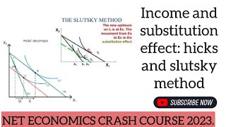 Income and substitution effect hicks and slutsky method vision economics by harikesh sir [upl. by Dnomso182]