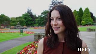 Flashback Interview Outlander Caitriona Balfe in Scotland [upl. by Nauqed]