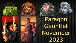 Paragon Gauntlet Made Easy  November 2023  MCOC [upl. by Amsirhc]