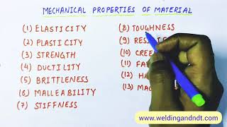 English Mechanical properties of materials [upl. by Gerstein]