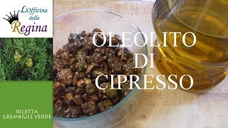 Oleolito di cipresso a freddo [upl. by Hamilah]