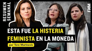 Esta fue la HISTERIA FEMINISTA en La Moneda [upl. by Nnhoj533]