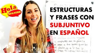 Spanish Subjunctive 3 Structures amp Phrases You Need To Know  HOLA SPANISH  BRENDA ROMANIELLO [upl. by Rovelli]