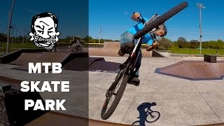 Mountain Biking at a Skatepark [upl. by Akirdnas]