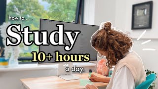 How I Can Easily Study 10 Hours A Day Sustainable Productivity [upl. by Inigo]