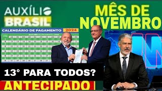 CALENDÁRIO DO AUXÍLIO BRASIL em NOVEMBRO VAI SER ANTECIPADO NOVO ADICIONAL VALOR MAIOR NA CONTA [upl. by Alben]