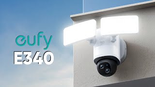 eufy Floodlight Cam E340 Review  Secure Your Home With eufy [upl. by Ellenij240]