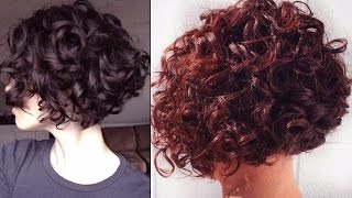 CORTES DE PELO RIZADO ðŸ’› CORTES DE PELO RIZADO PARA MUJER [upl. by Nyliram959]