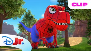 Marvels Spidey and his Amazing Friends  🦖Dino Gobby  disneyjr [upl. by Ulani437]