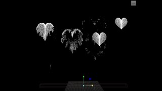 Maya heart shape fireworks [upl. by Tadashi393]