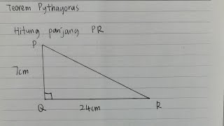 Teorem Pythagoras Hitung panjang Hipotenus Matematik Tingkatan 1 [upl. by Roselle]