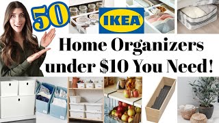 What’s NEW at IKEA  50 IKEA Home Organization Ideas Under 10  Affordable Organization 2022 [upl. by Noni768]