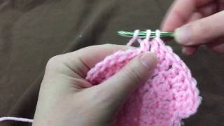 Basic Beanie Double Crochet for baby size 36 months [upl. by Etnad]