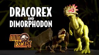 NEW Jurassic World Dino Escape 2021 DRACOREX amp DIMORPHODON Camp Cretaceous Mattel [upl. by Berty]