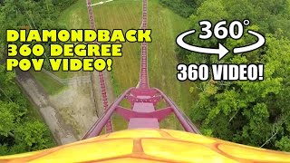 Diamondback Roller Coaster 360 Degree POV Kings Island Ohio [upl. by Eal926]