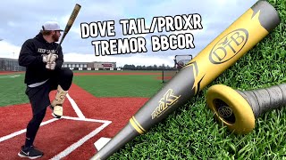 Hitting with the DOVE TAIL TREMOR ProXR Handle  BBCOR Baseball Bat Review [upl. by Namyh970]