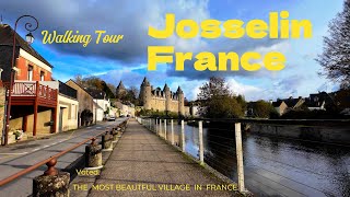 Walking Tour Josselin France  Voted the most beautiful Village in France Visite à pied Josselin [upl. by Okiram838]