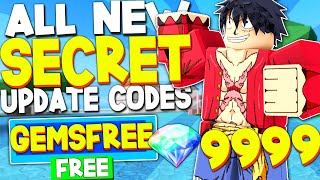 ALL NEW FREE GEMS CODES in KING LEGACY CODES King Legacy Codes ROBLOX [upl. by Oetam378]