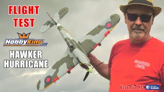 HKING HAWKER HURRICANE ESSENTIAL RC FLIGHT TEST [upl. by Atirehs]