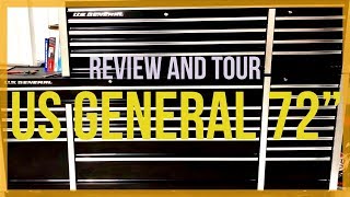 Part 1 New black 72” US General box from Harbor Freight Review and toolbox tour [upl. by Lolita633]