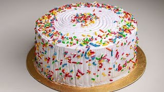 Funfetti Cake  Funfetti Birthday Cake  Vanilla Funfetti Cake  Yummy Tasty Cake Recipe [upl. by Atims]