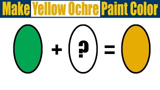 How To Make Yellow Ochre Paint Color  Yellow Ochre Acrylic Paint [upl. by Denten]