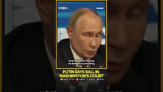 Putin Welcomes Trumps Remarks On Ukraine Says Ball In Washingtons Court On USRussia Ties [upl. by Evelin]