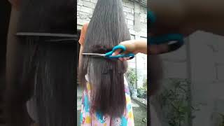 Pangkas rambut panjang banget [upl. by Faustina]