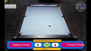 IPA Australia League  Event Three Pro Am Michael Tadd v Scott Fraser [upl. by Reckford51]