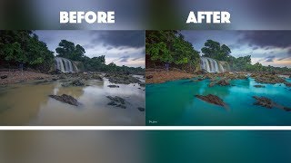 How To Change The Color Water  Photoshop Tutorial [upl. by Llesig]