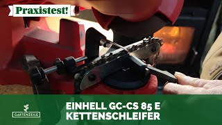 Einhell Sägekettenschärfgerät GCCS 85 E im Test Optimaler Kettenschleifer für den Privatgebrauch [upl. by Nebe]