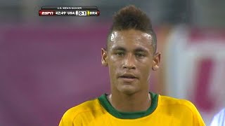 Neymar First Game for Brazil [upl. by Magner586]