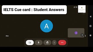 quotIELTS Speaking Cue Cards Student Answers with Live Feedback [upl. by Araminta]