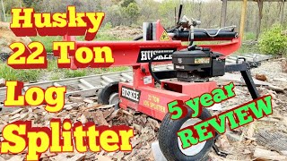 Husky 22 Ton Log Splitter Review [upl. by Ramahs]