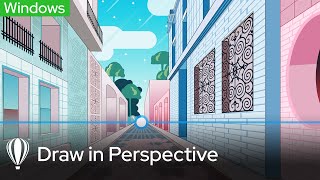 Draw in Perspective  CorelDRAW for Windows [upl. by Iran730]