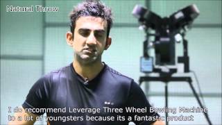 Gautam Gambhirs Practice Weapon  Leverage Bowling Machine [upl. by Aneehsyt]