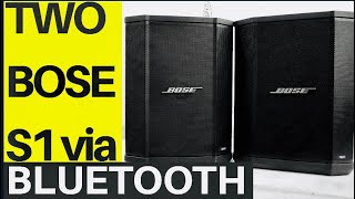 How To Pair TWO Bose S1 Pro Via Bluetooth Wirelessly  BEST Portable Speaker [upl. by Rustice]