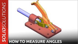 How to Measure angles in SOLIDWORKS [upl. by Eillom257]