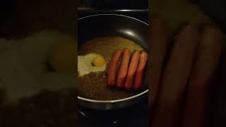 Hotdogs For Dinner In Green Sauce And Egg Just put it a Giant Bolillo Bread and Ready 👍 [upl. by Ahsita]