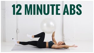 12 Minute Abs  Stability Ball Core Workout [upl. by Nyraa]