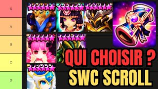 Qui choisir pour le Vélin SWC  Tierlist explicative Summoners war [upl. by Aerehs481]