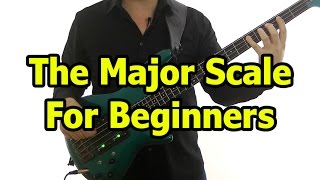 Major Scale For Bass Guitar [upl. by Nevaj]