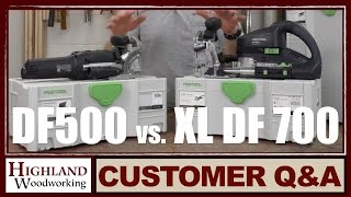 Festool Domino DF500 vs DF700 Joiner Model Comparison [upl. by Ladin658]