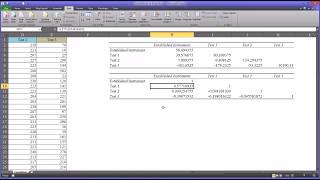 Calculating a Correlation Coefficient Using Excel [upl. by Ennaerb]