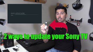 How to Update Sony TV Firmware with USB Drive [upl. by Laden]