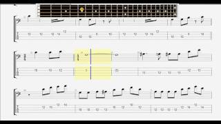 Beatles The Two Of Us BASS GUITAR TABLATURE [upl. by Mccreery]