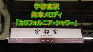 日光線・宇都宮線上野東京ライン・湘南新宿ライン 宇都宮駅 発車メロディ「カリフォルニア・シャワー」 [upl. by Florence]